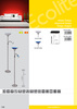 Ecolite Lampa stojací E27/100W s E14/40W bílá chrom mat LF34-BI/CHRM