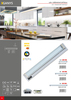 Ecolite kuchyňské LED svítidlo 10W, CCT, 800lm, 59cm, stříbrná TL2016-CCT/10W