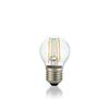 LED Filamentová žárovka Ideal Lux Sfera Trasparente 271637 E27 4W 410lm 2700K čirá nestmívatelná
