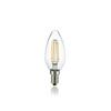 LED Filamentová žárovka Ideal Lux Oliva Trasparente 271644 E14 4W 430lm 3000K CRI90 čirá nestmívatelná