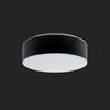 OSMONT 67525 ERIS C2 stropní/nástěnné skleněné svítidlo bílá / bílo - černá IP43 4000 K 19W LED nouzové kombinované 3 h
