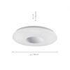 LEUCHTEN DIRECT LED stropní svítidlo, chrom, moderní design, průměr 60cm 3000K LD 14822-17