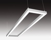 SEC Stropní nebo závěsné LED svítidlo s přímým osvětlením WEGA-FRAME2-DA-DIM-DALI, 90 W, černá, 1444 x 330 x 50 mm, 3000 K, 11800 lm 322-B-113-01-02-SP
