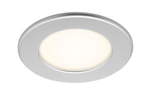 BRILONER LED vestavné svítidlo, pr. 11,5 cm, 6 W, matný chrom IP44 BRI 7053-014