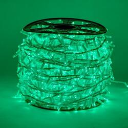 DecoLED LED světelný řetěz - 100m, 2000 zelených diod, bílý kabel