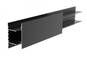 Deko-Light profil, PLANO BSH pro montáž na stěnu, 85 x 38mm černá 2000 mm 970586