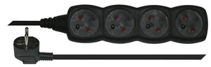 EMOS Prodlužovací kabel 4 zásuvky 5m - černý 1902240500