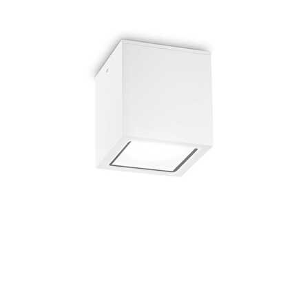 Venkovní stropní přisazené svítidlo Ideal Lux TECHO PL1 BIG BIANCO 251523 GU10 1x20W IP54 15cm bílé