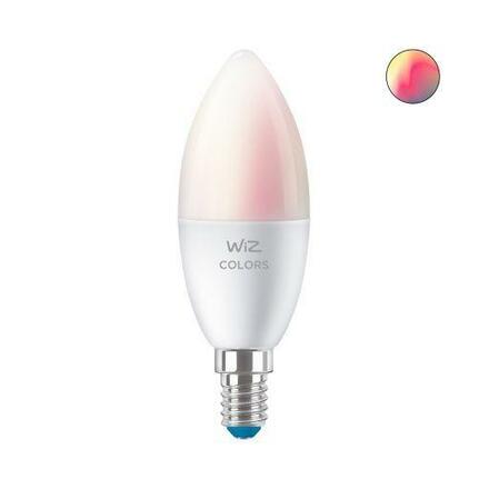 LED Žárovka WiZ Colors 8718699787097 E14 C37 4,9-40W 470lm 2200-6500K, RGB 16 mil.barev, stmívatelná