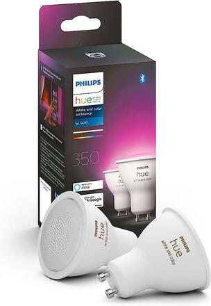 Hue Bluetooth LED White and Color Ambiance žárovka GU10 5.7W 350lm 2000K-6500K RGB set 2 ks