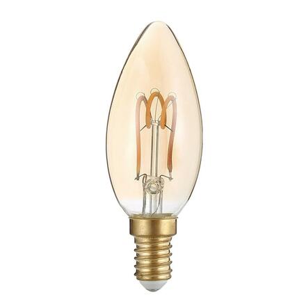 ACA svíčková Spiral filament Amber LED 3W E14 2700K 230V
