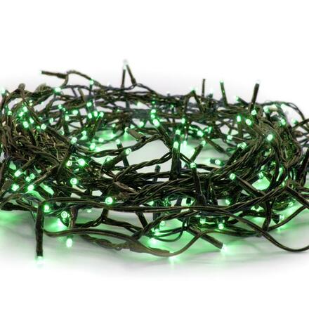 ACA Lighting 180 LED řetěz po 5cm zelená 220-240V + 8 programů IP44 9+3m zelený kabel X08180512