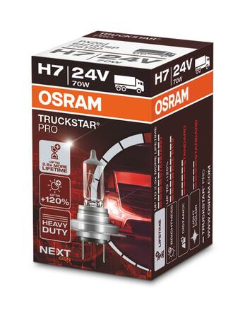 OSRAM H7 24V 70W PX26d TRUCKSTAR PRO NEXT GEN +120% více světla 1ks 64215TSP