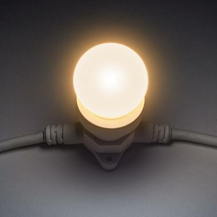 DecoLED LED žárovka - teple bílá, patice E27, 12 diod