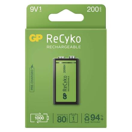 EMOS Nabíjecí baterie GP ReCyko 200 (9V), 1 ks B2152