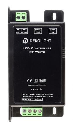 Deko-Light řídící jednotka RF White 12/24/48V DC rádiovédálkové ovladání 2 CH 843065