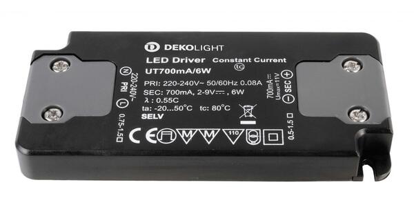 Light Impressions KapegoLED napájení Flat trafo 700mA 6W konstantní proud 700 mA IP20 2-9V DC 6,00 W 862048