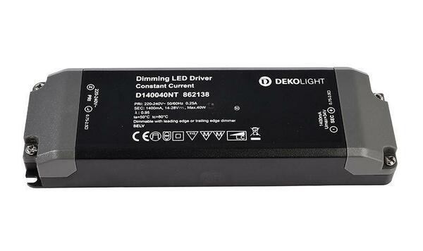 Light Impressions Deko-Light napájení BASIC, D140040NT konstantní proud 1400 mA IP20 stmívatelné 14-28V DC 40,00 W 862138