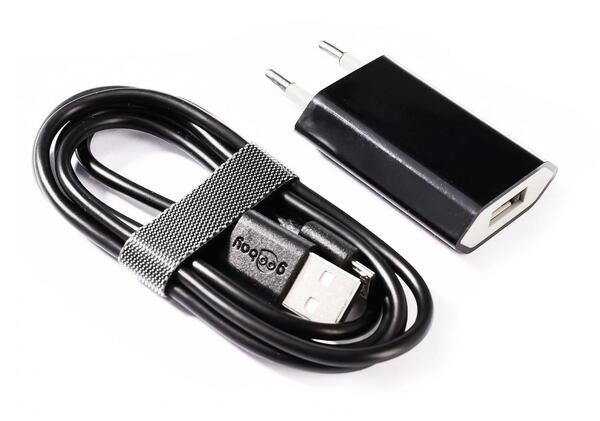 Deko-Light USB zástrčka do sítě 5V DC, 1000mA Mikro USB kabel  930460
