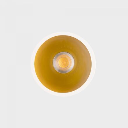 KOHL-Lighting NOON zapuštěné svítidlo s rámečkem pr.83 mm bílá-zlatá 38° 7 W  CRI 80 3000K DALI