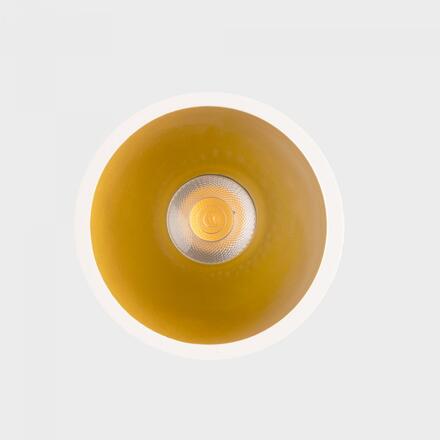 KOHL-Lighting NOON zapuštěné svítidlo s rámečkem pr.93 mm bílá-zlatá 38° 10 W  CRI 80 2700K 1.10V