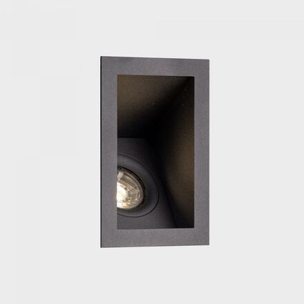 KOHL-Lighting FOCUS zapuštěné svítidlo do zdi 130x85 mm černá 8 W LED