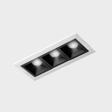 KOHL-Lighting NSES zapuštěné svítidlo s rámečkem 105x45 mm bílá-černá 6 W CRI 90 2700K Non-Dimm