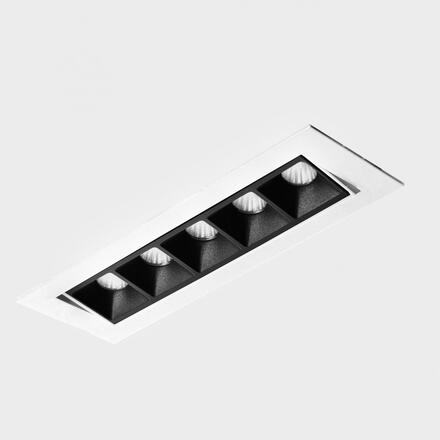 KOHL-Lighting NSES TILT zapuštěné svítidlo s rámečkem 167x58 mm bílá-černá 10 W CRI 90 2700K PUSH