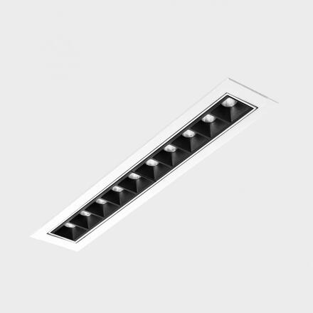 KOHL-Lighting NSES TILT zapuštěné svítidlo s rámečkem 300x58 mm bílá-černá 20 W CRI 90 2700K Non-Dimm