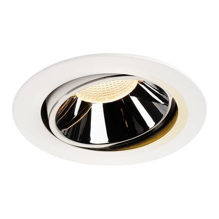 BIG WHITE NUMINOS MOVE DL XL vnitřní LED zápustné stropní svítidlo bílá/chrom 2700 K 20° otočné a výkyvné 1003711