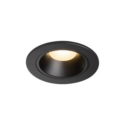 BIG WHITE NUMINOS DL S vnitřní LED zápustné stropní svítidlo černá/černá 3000 K 55° včetně listových pružin 1003799