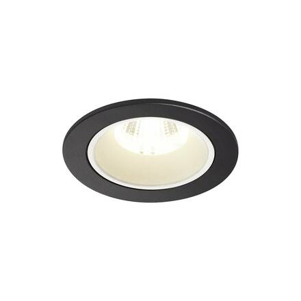 BIG WHITE NUMINOS DL S vnitřní LED zápustné stropní svítidlo černá/bílá 4000 K 55° včetně listových pružin 1003824