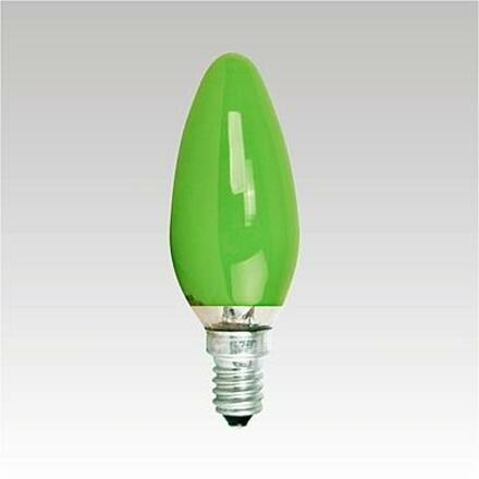 NARVA žárovka 25W E14 220-240V zelená svíčková