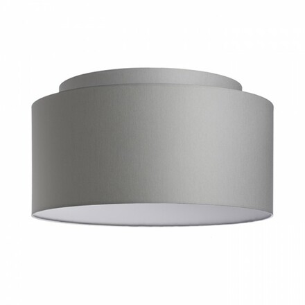 RENDL DOUBLE 55/30 stínidlo Chintz světle šedá/bílé PVC max. 23W R11554