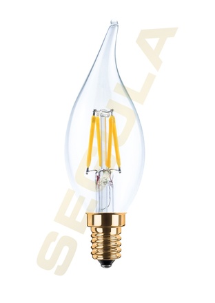 Segula 55206 LED svíčka plamínek čirá E14 3,2 W (26 W) 260 Lm 2.200 K