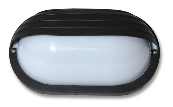 Ecolite Technické svítidlo ovál s krytem černé WH2606-CR