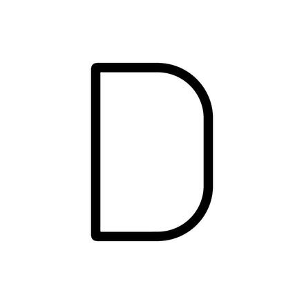 Artemide Alphabet of Light - velké písmeno D 1201D00A