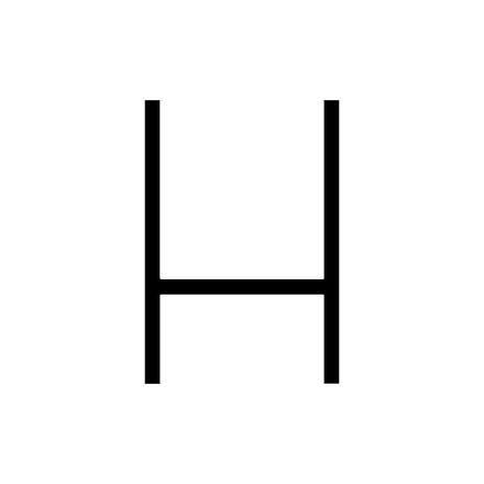 Artemide Alphabet of Light - velké písmeno H 1201H00A
