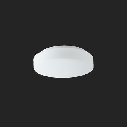 OSMONT 59637 EDNA 2 stropní/nástěnné skleněné svítidlo bílá IP43 4000 K 9W LED nouzové kombinované 3 h