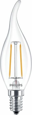Philips CorePro LEDCandle ND 2-25W E14 BA35 827 CLEAR GLASS