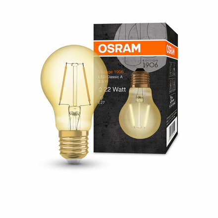 OSRAM Vintage 1906 LED CL A FIL GOLD 22 non-dim 2,5W/824 E27