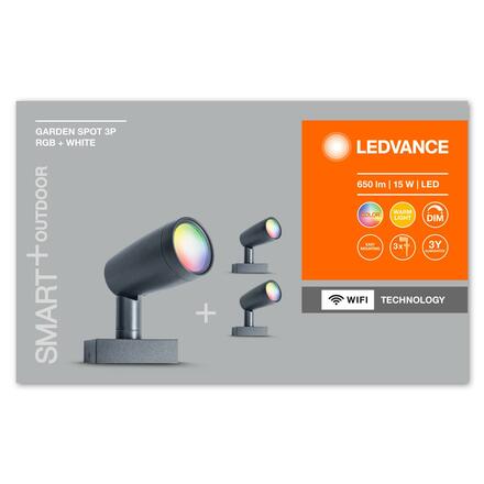 LEDVANCE SMART+ Wifi Garden Spot 3P RGB + W 4058075478497