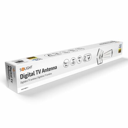 Solight venkovní DVB-T anténa, 39dB, UHF, 21. - 60. kanál. LTE/4G filtr HN59-LTE