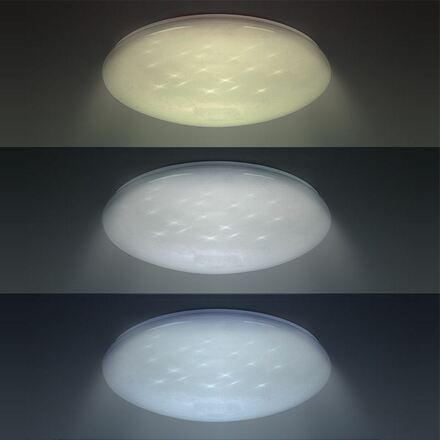 Solight LED stropní světlo Star, kulaté, 24W,1440lm, dálkové ovládání, 37cm WO763