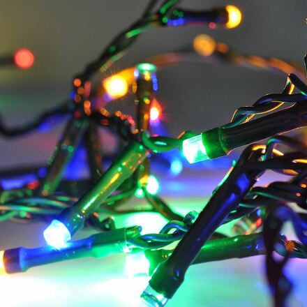 Solight LED WIFI smart venkovní vánoční řetěz, 240 LED, 12m, přívod 5m, teplá bílá + vícebarevný 1v12-wifi
