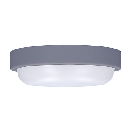 Solight LED venkovní osvětlení kulaté, 13W, 910lm, 4000K, IP54, 17cm, šedá barva WO745-G