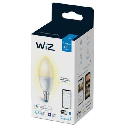 LED Žárovka WiZ Dimmable 8718699786212 E14 C37 4,9-40W 470lm 2700K, stmívatelná