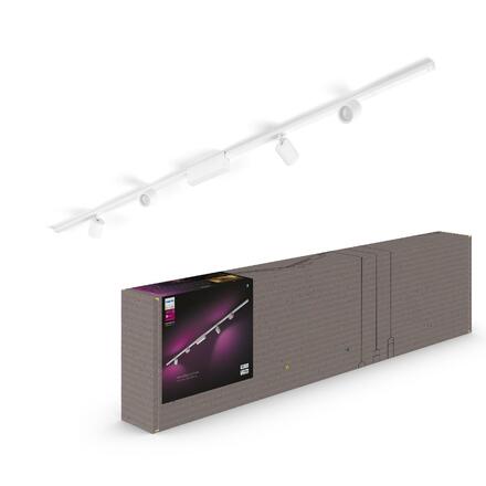 Philips HUE Perifo lištové svítidlo se 4 spoty, LED WACA 20,8W 2040lm 2000-6500K RGB, bílá