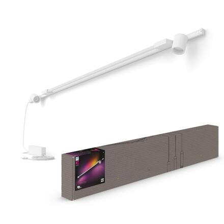 Philips HUE Perifo lištové nástěnné svít. 2 spoty+Gradient Tube, LED WACA 39,9W 3620lm 2000-6500K RGB bílá