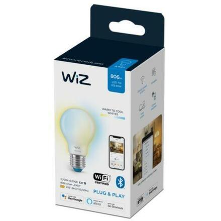 WiZ žárovka E27 A60 Frosted Glass 7W 806lm 2700-6500K, stmívatelná